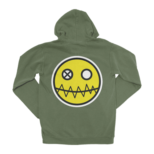 fun ghoul zip hoodie back